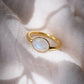 Rings - Rose Cut Rainbow Moonstone Ring - Hokulani - ke aloha jewelry