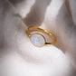 Rings - Rose Cut Rainbow Moonstone Ring - Hokulani - ke aloha jewelry
