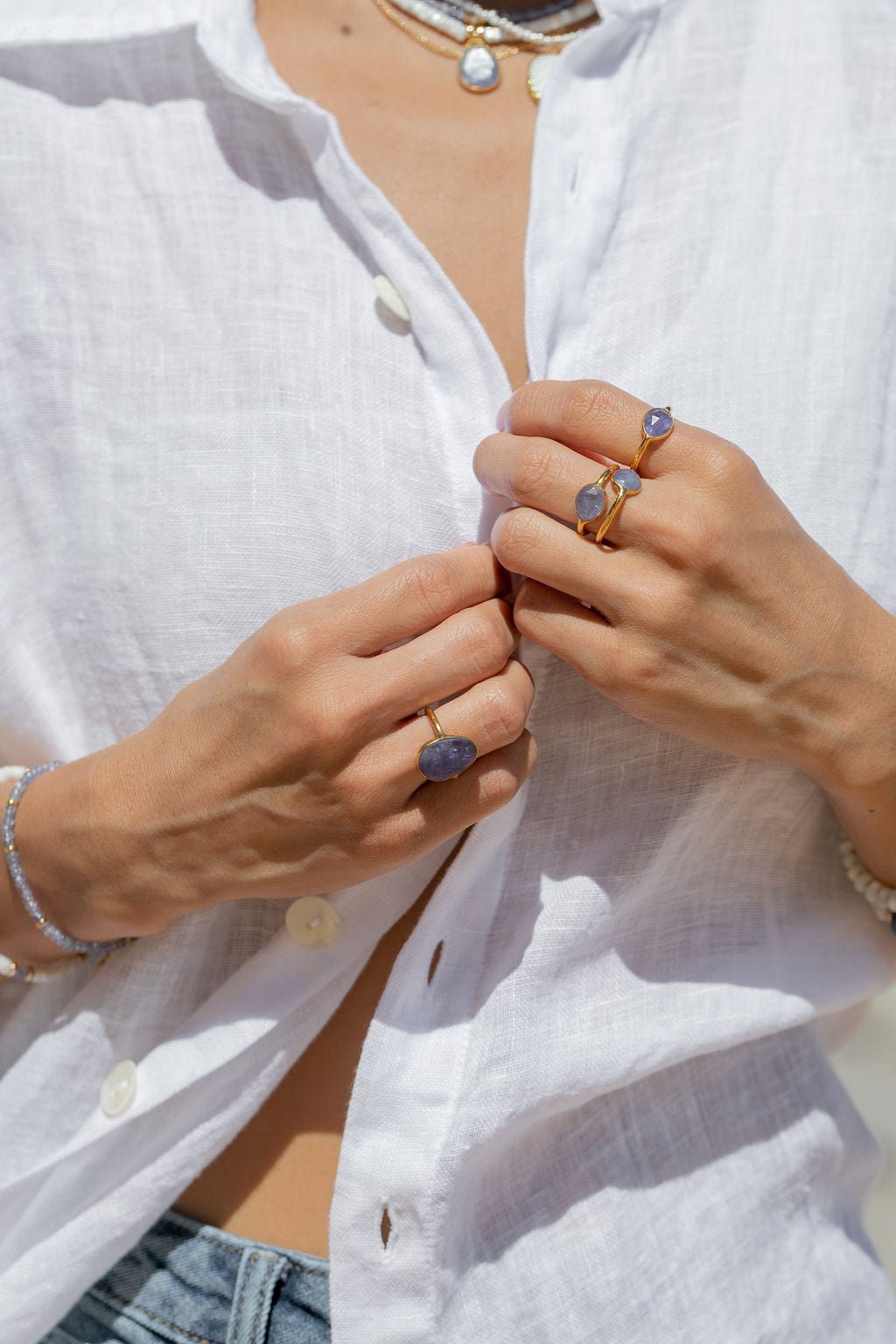 Rings - Rose Cut Tanzanite Ring - Maka'alohi - ke aloha jewelry