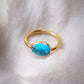 Rings - Rose Cut Turquoise Ring - Malu - ke aloha jewelry