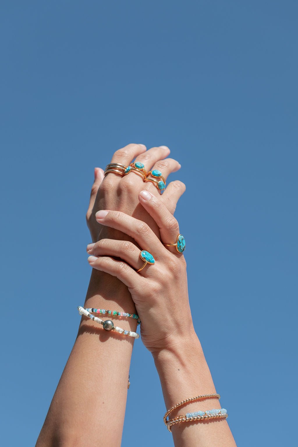 Rings - Rose Cut Turquoise Ring - Malu - ke aloha jewelry