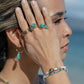 Rings - Rose Cut Turquoise Ring - Malu - ke aloha jewelry