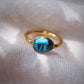 Rings - Rose Cut Turquoise Ring - Malu - ke aloha jewelry