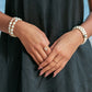 Stretchy Mother of Pearl Pikake Bracelet - Anela