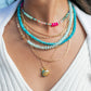 Sale - Peruvian Blue Opal Brown Moonstone Necklace - Kekepania