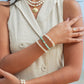 Sale - Chunky White Pearl Necklace with Gold Seashell - Nanea