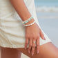 White Pearl and Pikake Bracelet - Momilani