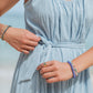 Dainty Gold and Pearl Stretchy Bracelet - Ailana