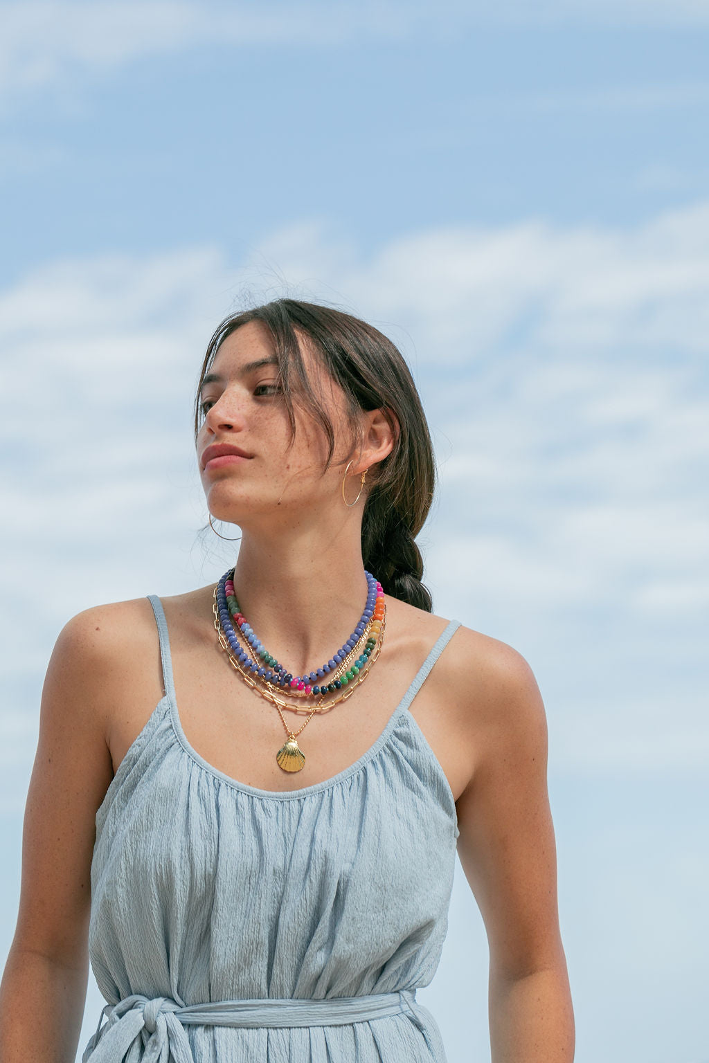 Sale - Violet Gemstone Necklace - Jacaranda