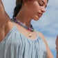 Sale - One of a Kind Rainbow Gemstone Necklace - Leilani