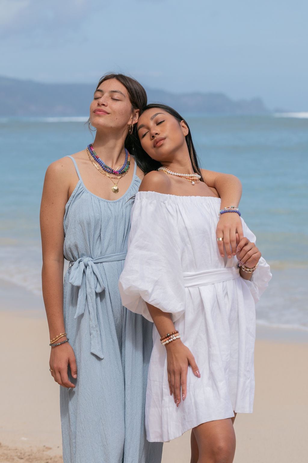 Sale - Peach Ombre Gemstone Necklace - Ho'olaua'e