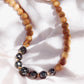 Gold Necklace - Seven Tahitian Pearl Sandalwood Bead Necklace - Moana - ke aloha jewelry