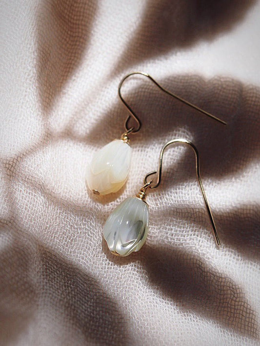 Earrings - Simple Pikake Earrings - Kamakana - ke aloha jewelry