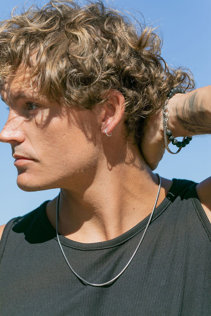 Side Male Wearing Earrings 3+ Thousand Man Pierced Ears Royalty