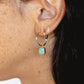 Earrings - Small Amazonite Hoop Earrings - ke aloha jewelry