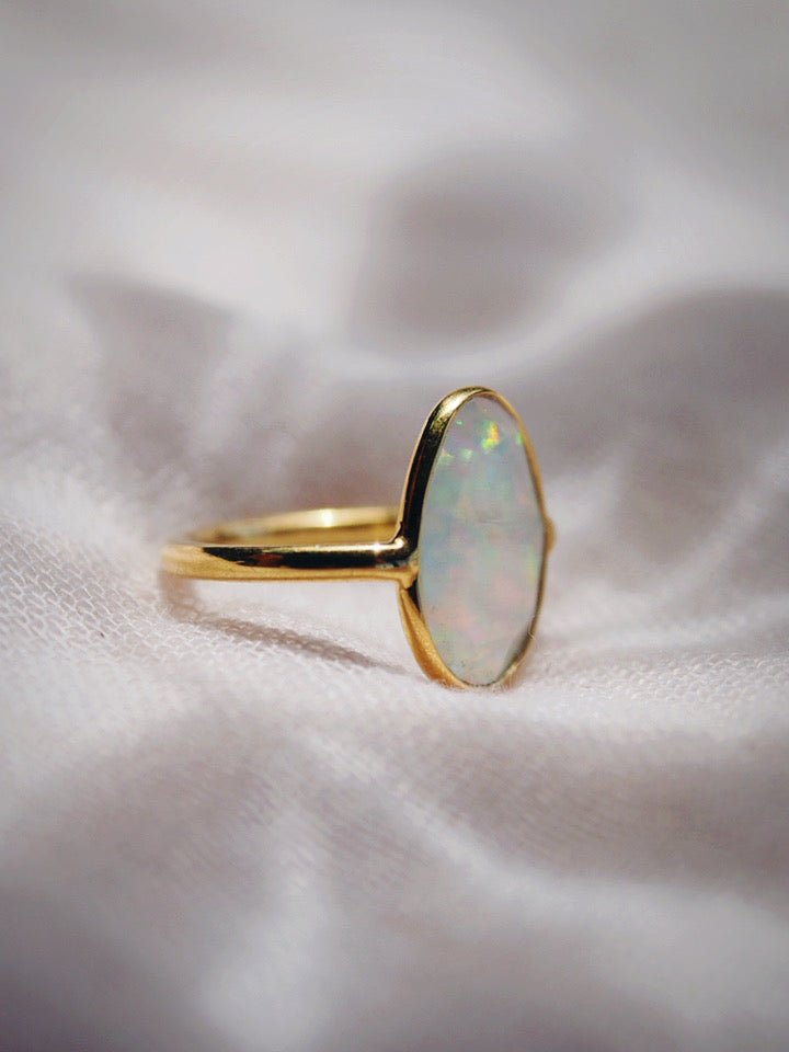 Rings - Statement Fire Opal Ring - Hinuhinu - ke aloha jewelry