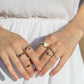 Rings - Statement Gold Signet Dome Ring - Kameli - ke aloha jewelry