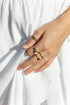 Rings - Statement Gold Signet Dome Ring - Kameli - ke aloha jewelry