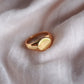Rings - Statement Gold Signet Dome Ring - Kameli - Ke Aloha Jewelry