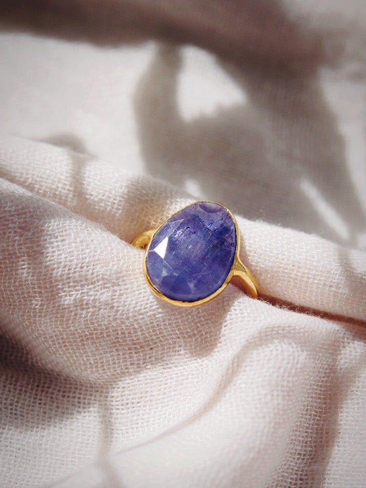 Rings - Statement Tanzanite Ring - Kila - ke aloha jewelry