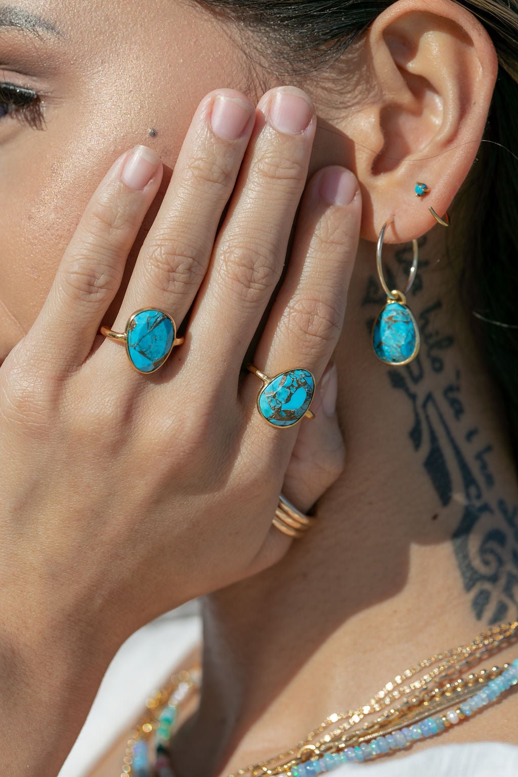 Rings - Statement Turquoise Ring - Kahiau - ke aloha jewelry