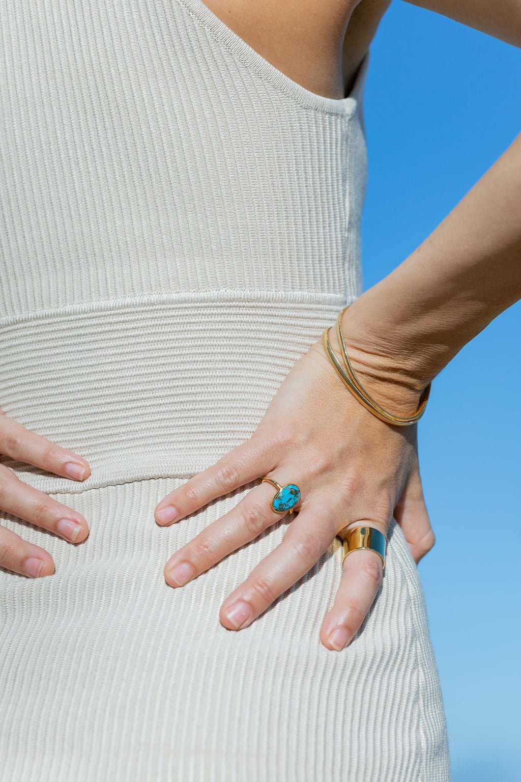 Rings - Statement Turquoise Ring - Kahiau - ke aloha jewelry
