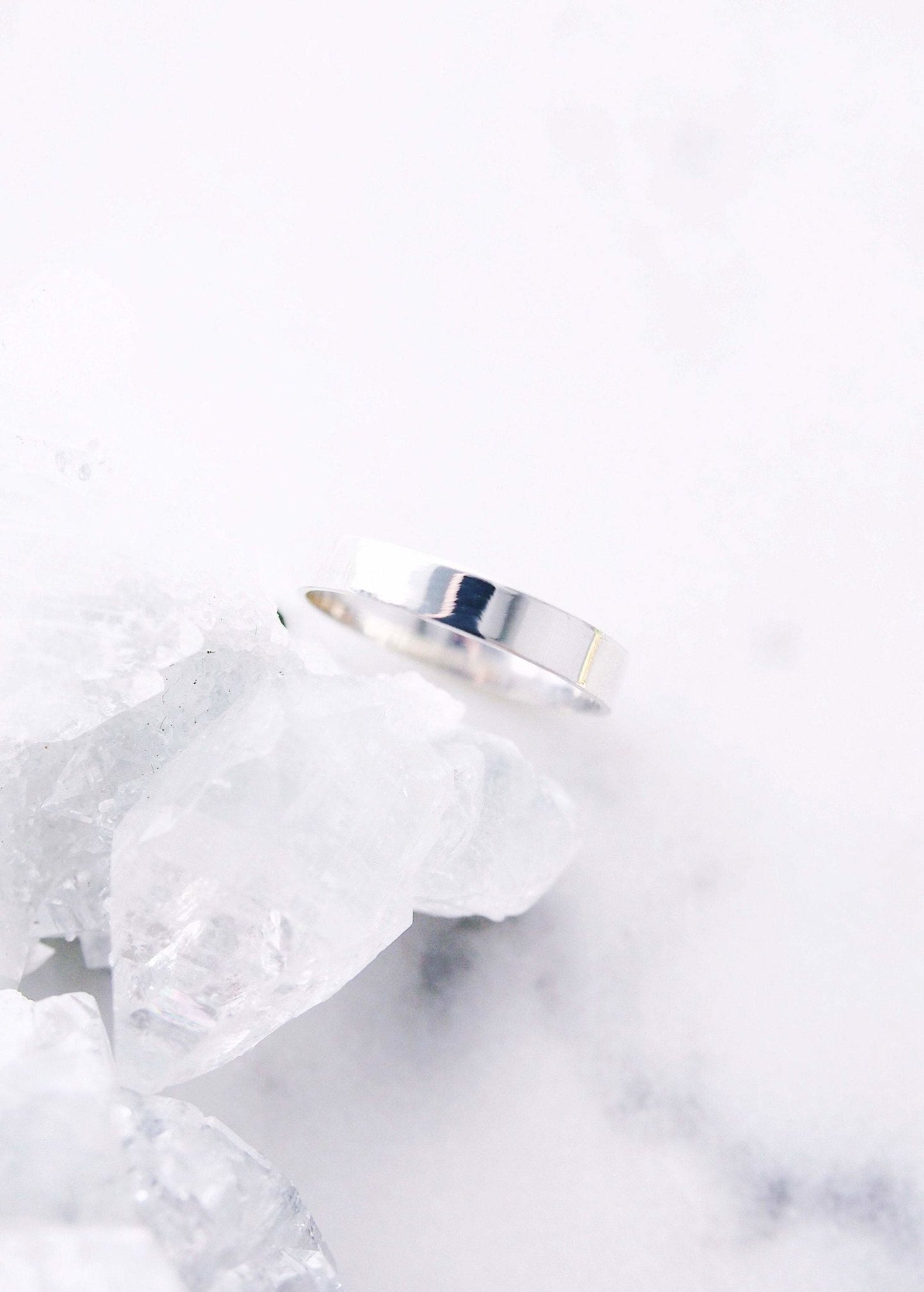 Sale - Sterling Silver Wide Band Ring - Koa
