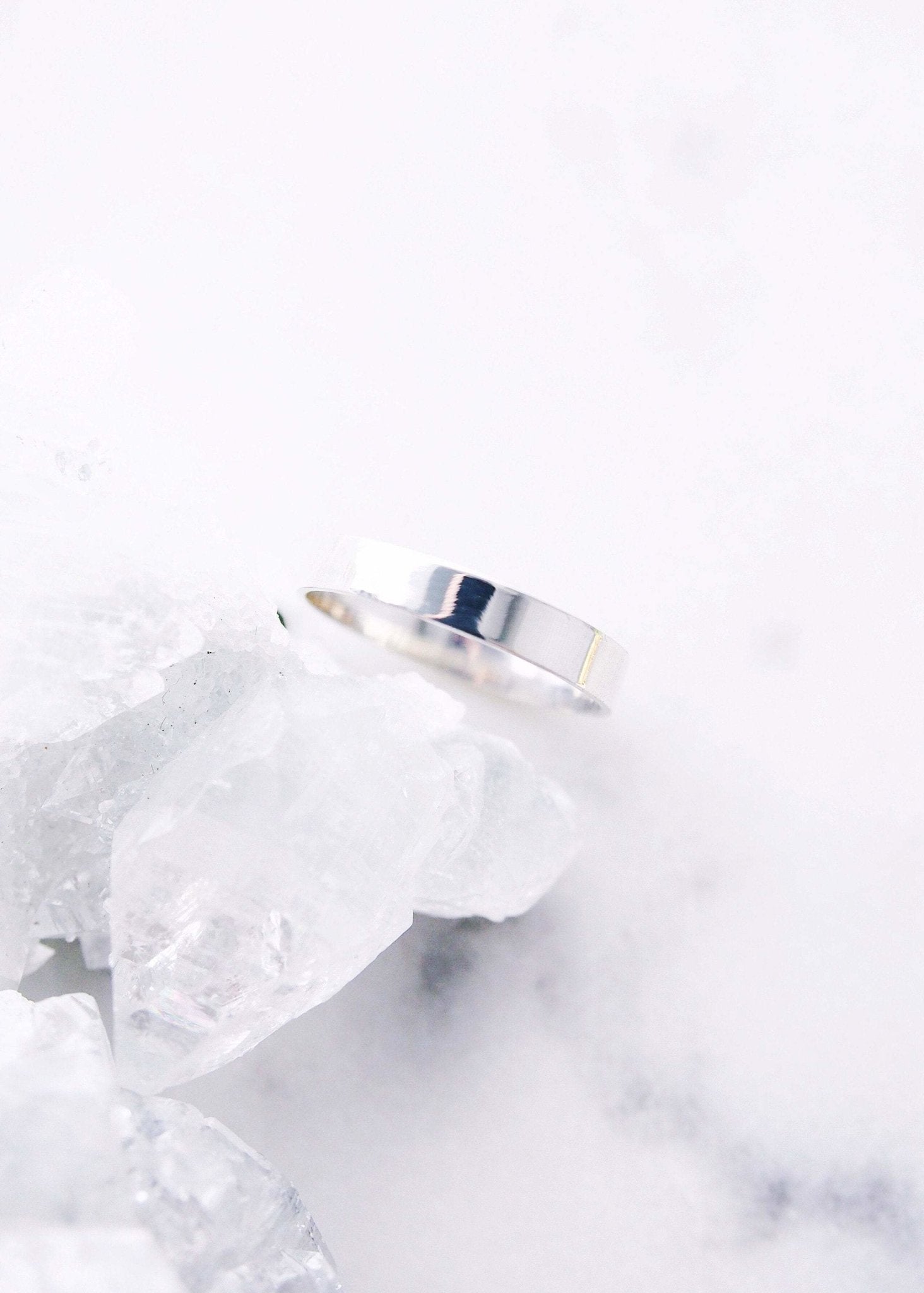 Sale - Sterling Silver Wide Band Ring - Koa