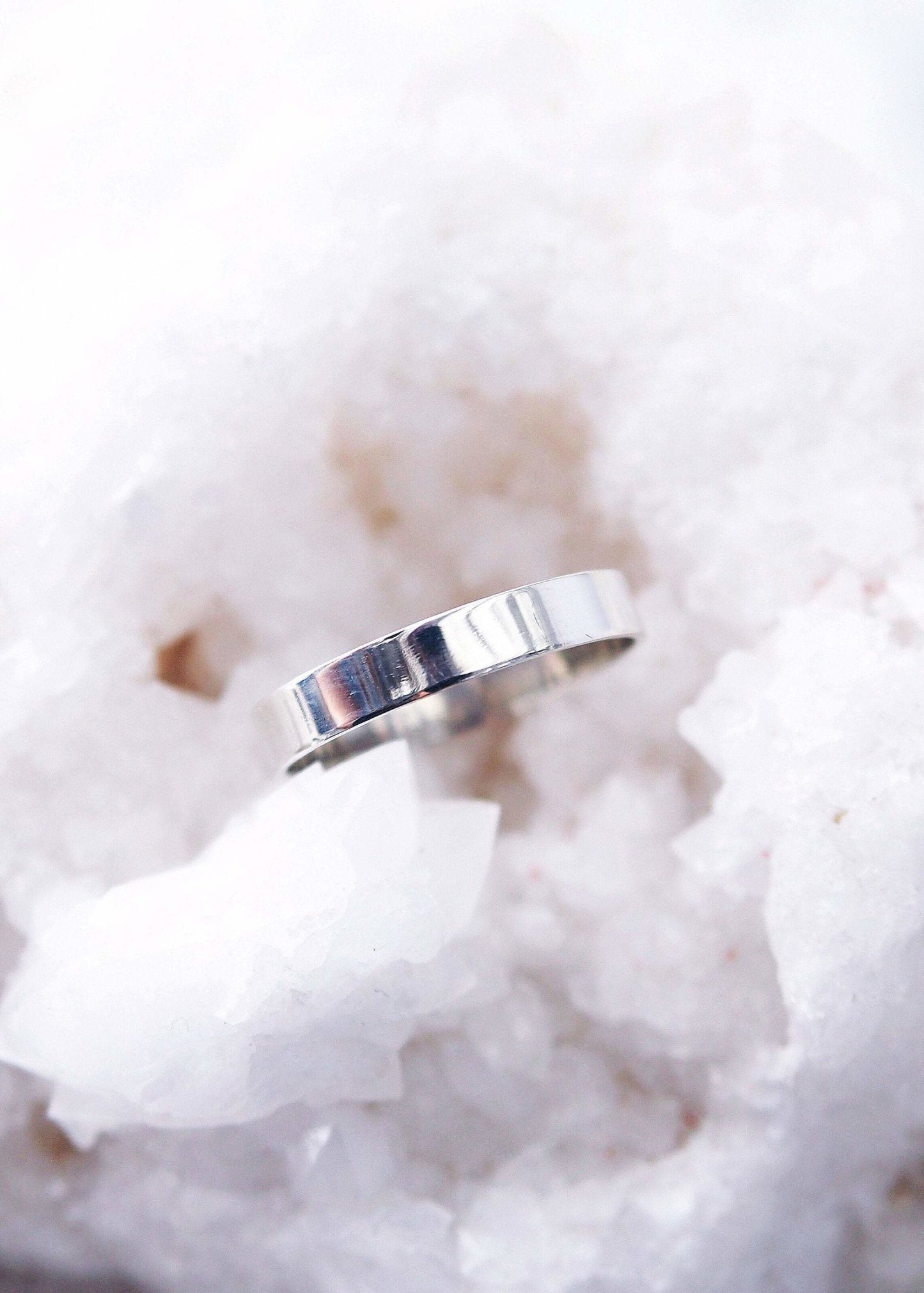 Sale - Sterling Silver Wide Band Ring - Koa