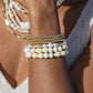 Gold Bracelet - Stretch 14kt Gold Filled Bead Bracelet - Lana - ke aloha jewelry
