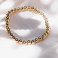 Gold Bracelet - Stretch 14kt Gold Filled Bead Bracelet - Lana - ke aloha jewelry