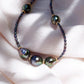 Gold Necklace - Tahitian Pearl Beaded Necklace - Keilani - ke aloha jewelry