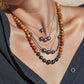 Gold Necklace - Tahitian Pearl Beaded Necklace - Keilani - ke aloha jewelry