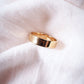 Rings - Thick Gold Flat Band Ring - Haloa - ke aloha jewelry