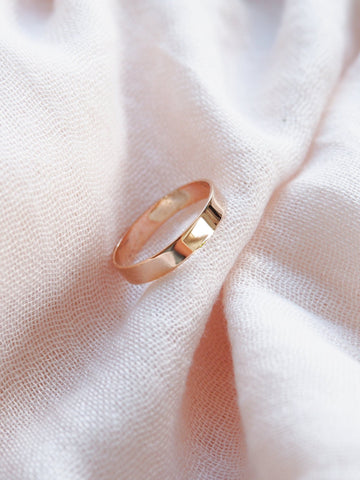 Rings - Thick Wide Gold Ring - Koa - ke aloha jewelry