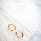 Tiny Gold Huggie Hoop Earrings - Auili'i