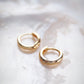 Tiny Gold Huggie Hoop Earrings - Auili'i