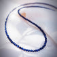 Gold Necklace - Tiny Lapis Lazuli Choker Necklace - ke aloha jewelry