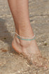 Anklets - Tiny Turquoise Bead Anklet - Kalilinoe - ke aloha jewelry