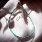 Anklets - Tiny Turquoise Bead Anklet - Kalilinoe - ke aloha jewelry