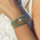 Gold Bracelet - Tiny Turquoise Bracelet - ke aloha jewelry