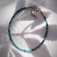 Gold Bracelet - Tiny Turquoise Bracelet - ke aloha jewelry