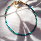 Gold Bracelet - Tiny Turquoise Bracelet - ke aloha jewelry