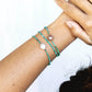 Gold Bracelet - Tiny Turquoise Bracelet - ke aloha jewelry
