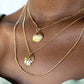 Gold Necklace - Tropical Pendant Layering Necklace Set - ke aloha jewelry