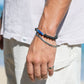 Bracelets - Unisex Men's Lapis Lazuli Lava Bracelet - Keahilani - ke aloha jewelry