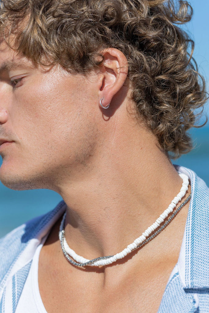 Necklace - Unisex Men's Puka Shell Necklace - Kealani - ke aloha jewelry
