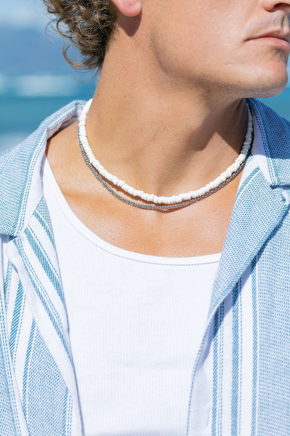 Unisex Men's Puka Shell Necklace - Kealani– ke aloha jewelry