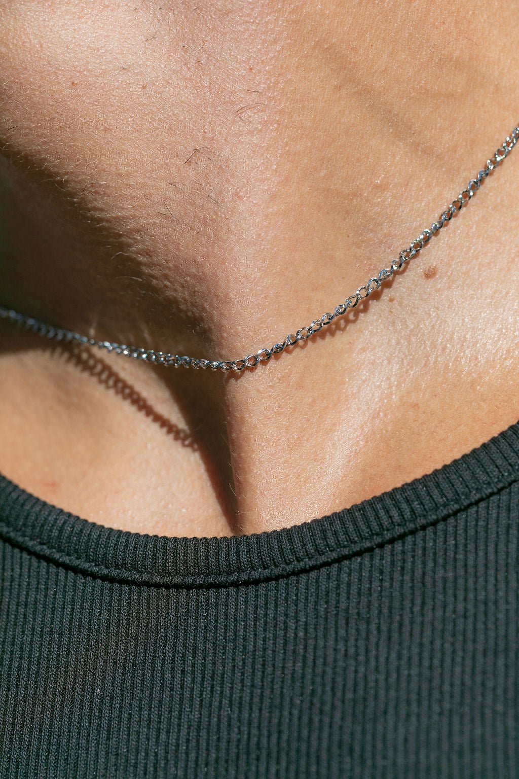 Stainless Steel Necklace - Unisex Men's Stainless Steel Curb Chain - Kahawai - ke aloha jewelry