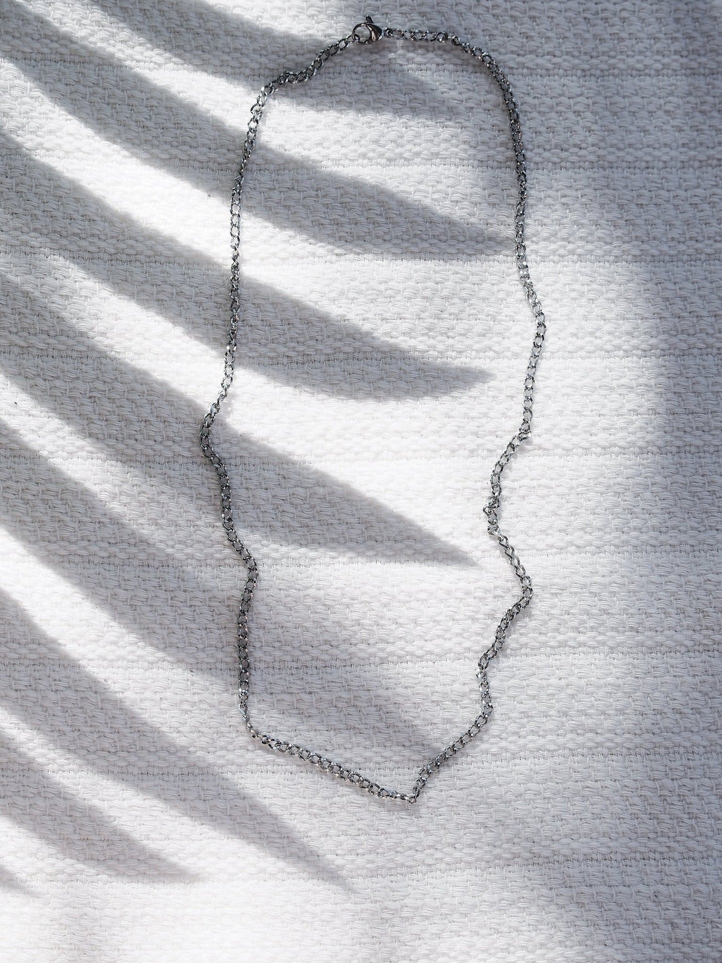 Stainless Steel Necklace - Unisex Men's Stainless Steel Curb Chain - Kahawai - ke aloha jewelry